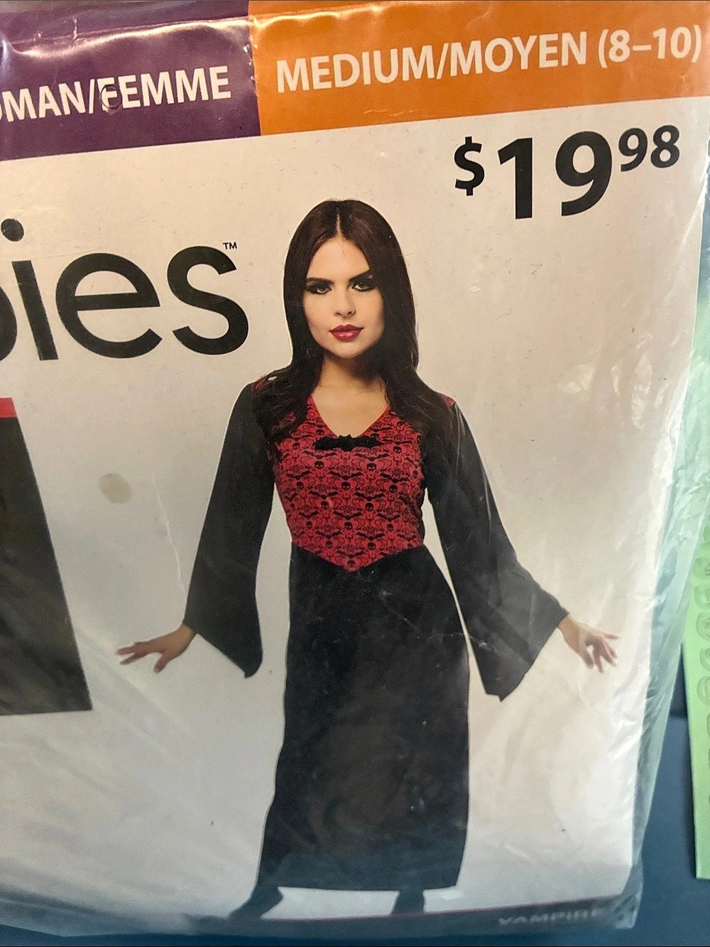 Rubie's Vampire Costume Dress Size Medium NWT